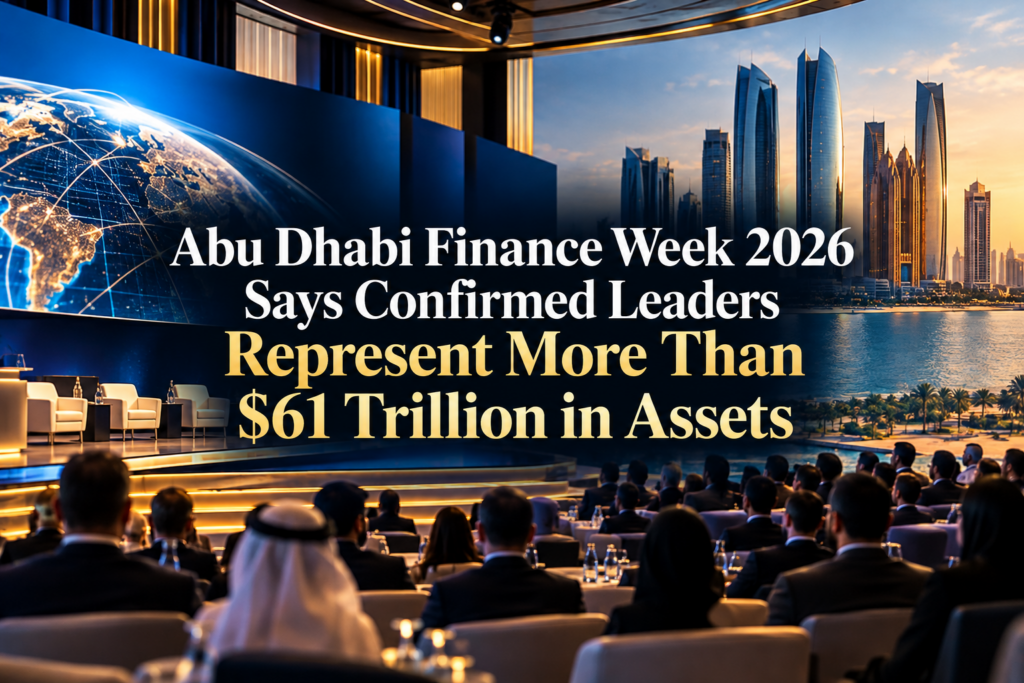 Abu Dhabi Finance Week 2026 Says Confirmed Leaders Represent More Than $61 Trillion in Assets