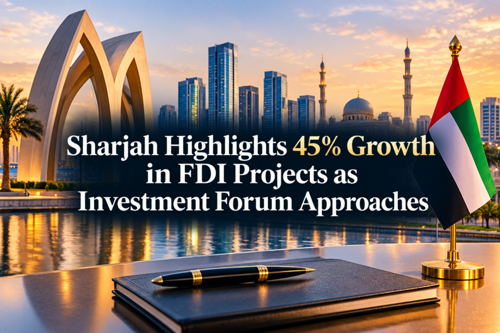 Sharjah Highlights 45% Growth in FDI Projects as Investment Forum Approaches